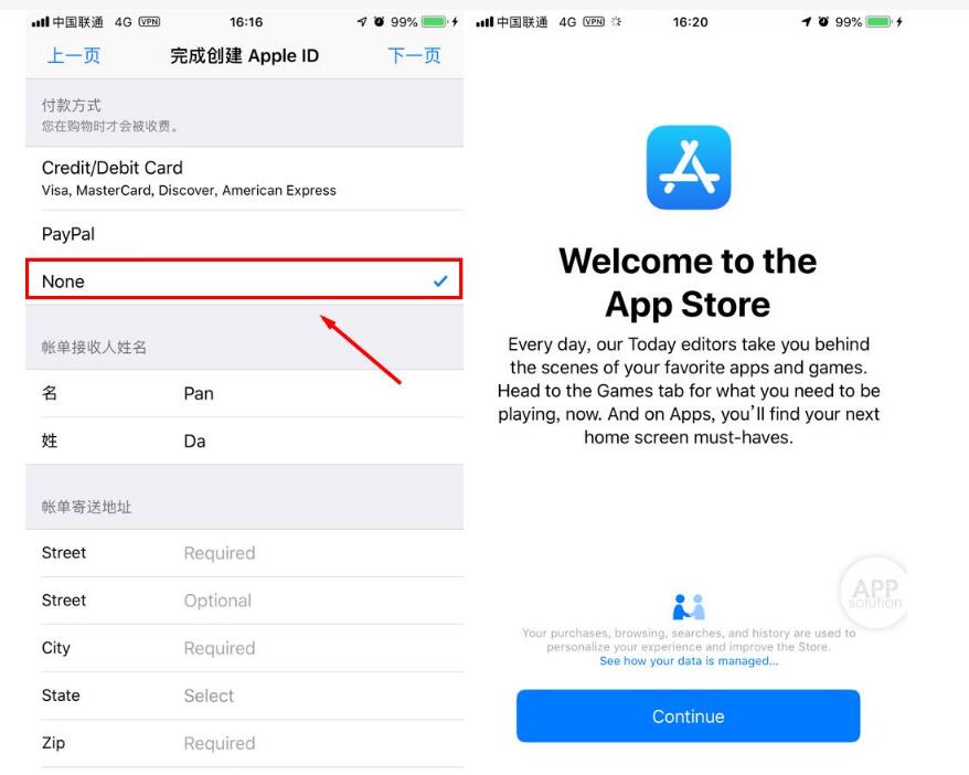 美区苹果id怎么注册添加付款方式信息?