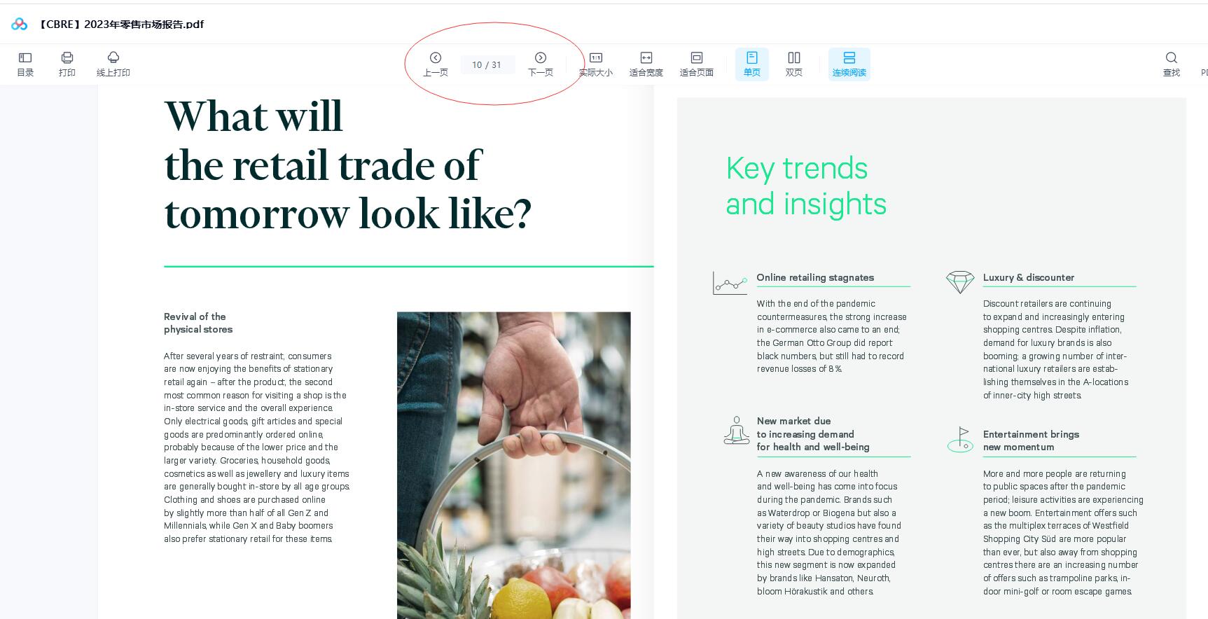 【CBRE】2023年零售市场报告.pdf下载31页