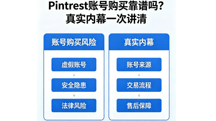 Pinterest账号购买靠谱吗？真实内幕一次讲清